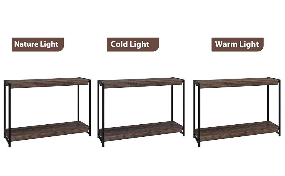 IDEALHOUSE Brown Console Table, 40" Entryway Table with