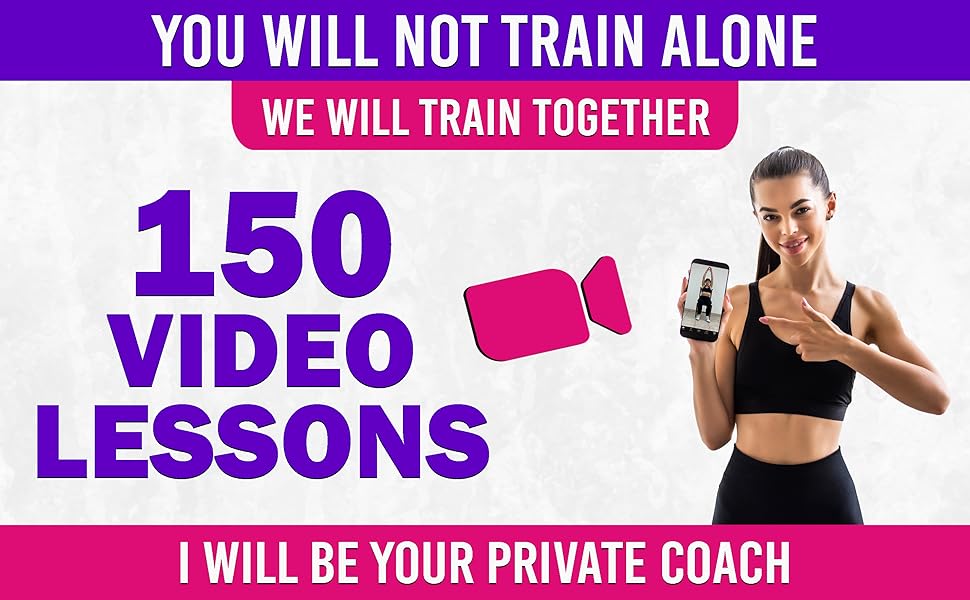 Train together with 150 video lessons