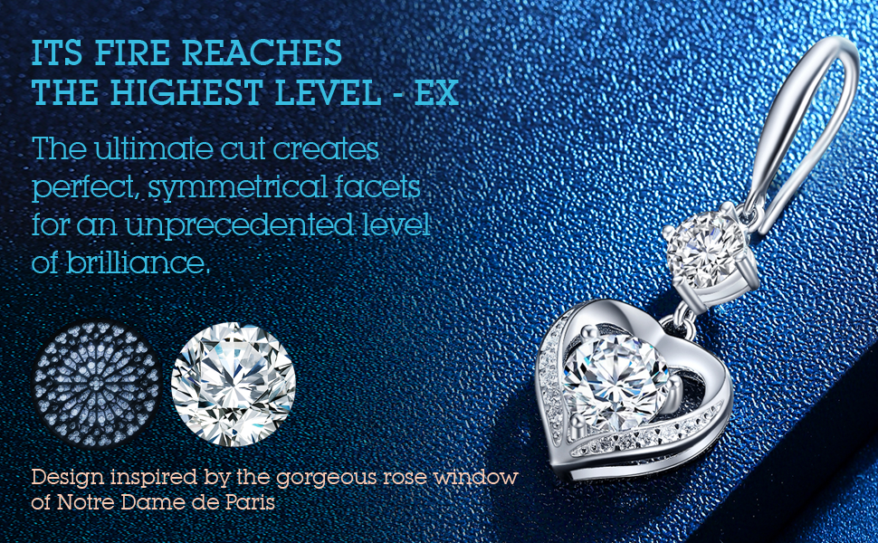 Heart Earrings Anniversary Gifts for Wife