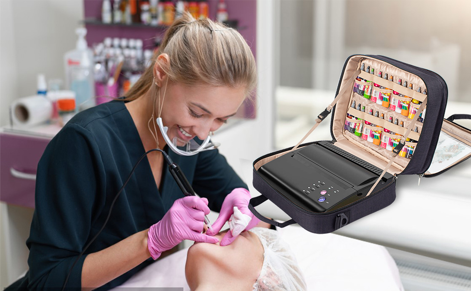 ELCUPA Tattoo Carrying CaseTattoo Supplies Organizer