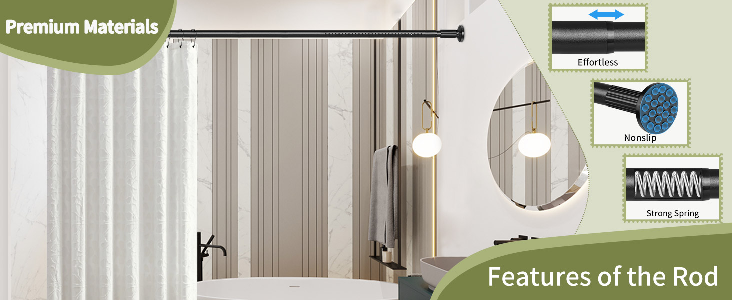 tension shower curtain rod