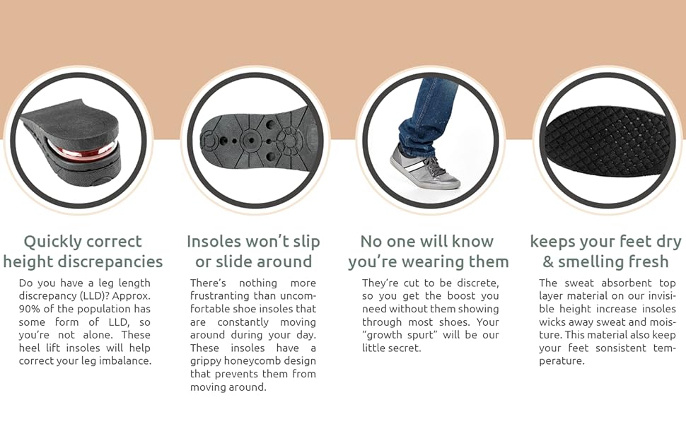 Height Increase Insole - More benefits