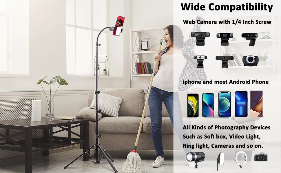 phone floor tripod