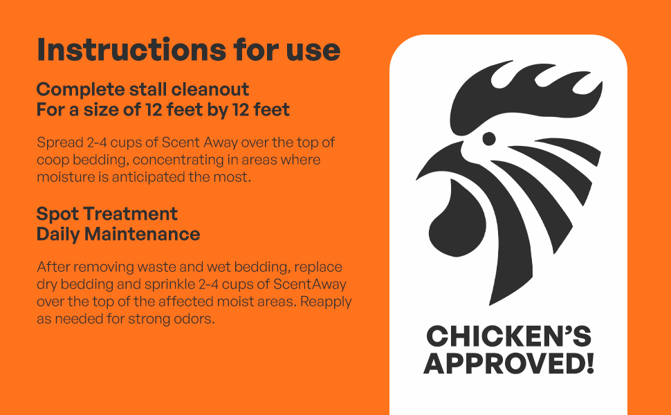 SCENT AWAY Chicken Coop Deodorizer Coop Refresher for Chicken Coops Fragrance