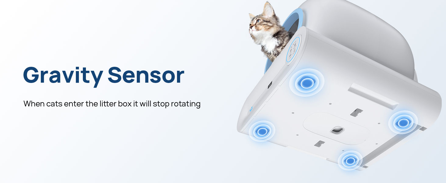 Self Cleaning Cat Litter Box, Smart Kitty Litter Box