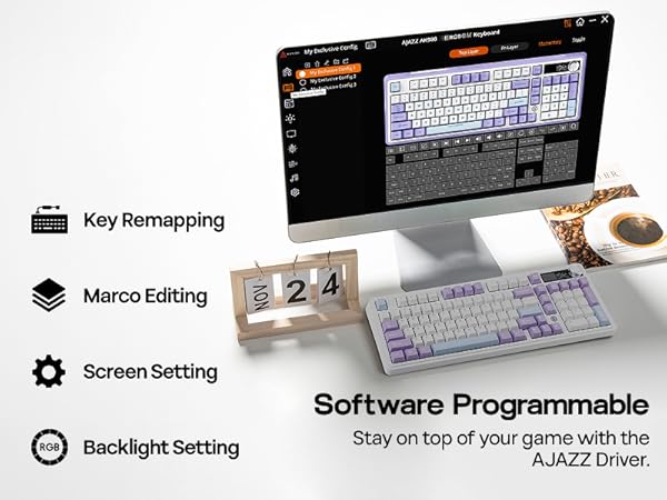 Amazon.com: MechLands AJAZZ AK980 96% USB-C/BT5.0/2.4GHz Wireless