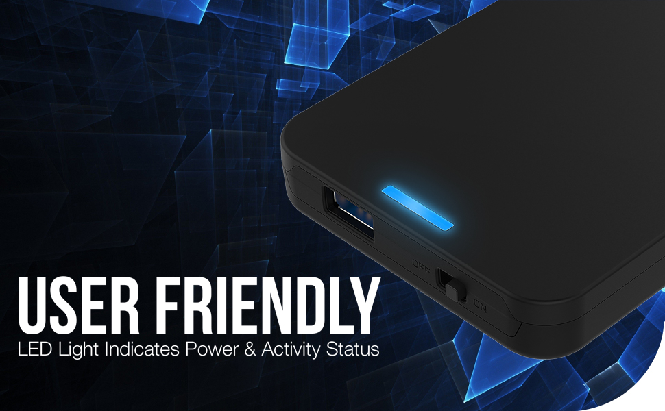 SABRENT 2.5Inch SATA to USB 3.0 ToolFree External Hard Drive