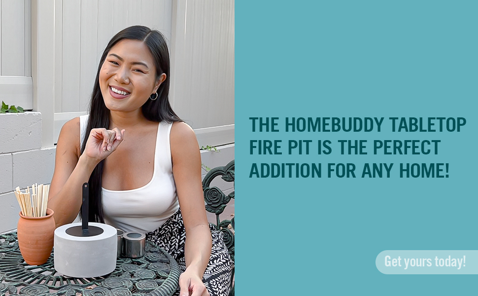 HomeBuddy Table Top Fire Pit Bowl Tabletop Fire Pit