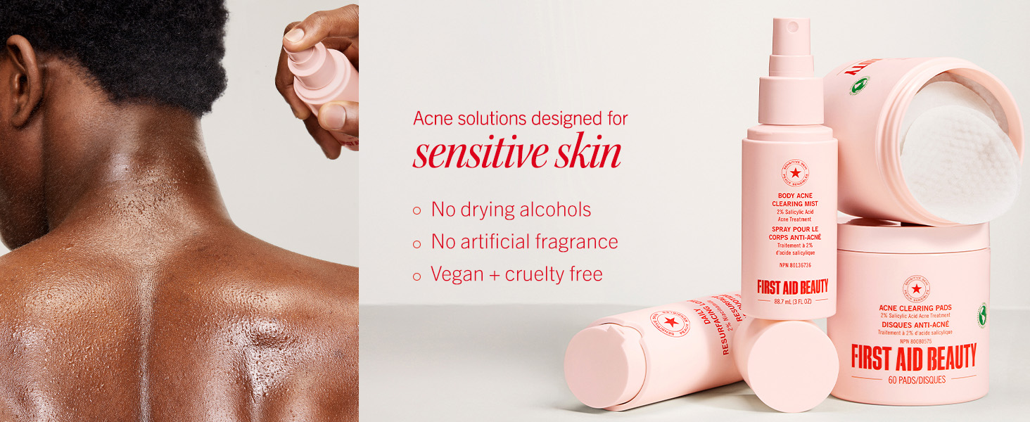 for sensitive skin, no alcohol, mist, spray, acne