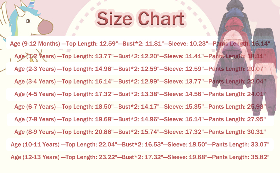 Baby Boy Girl Sweatsuits Toddler Kids Solid Color Outfit Hoodie Sweatshirt Tops & Pants Clothes