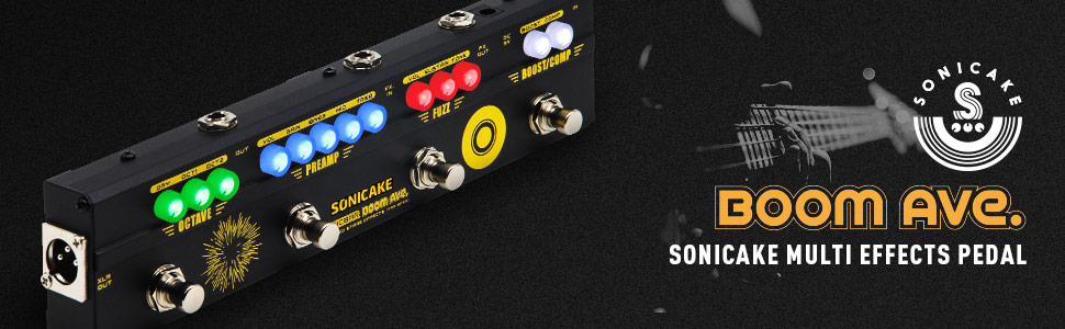 Sonicake Boom Ave ベースエフェクター SONICAKE BOOM Ave. Multi Effects Bass Pedal