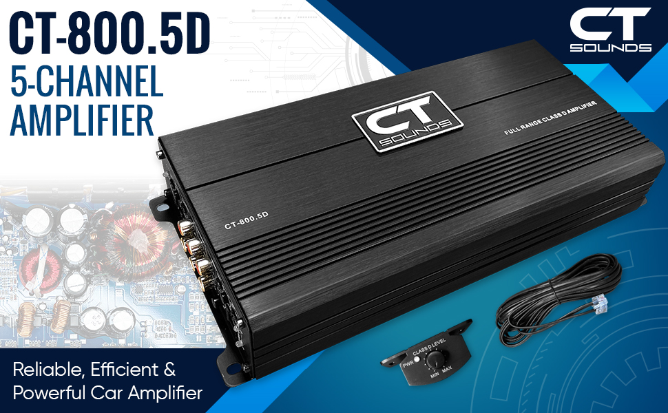 CT Sounds CT800.5D 1000 Watt FullRange Class D 5Channel