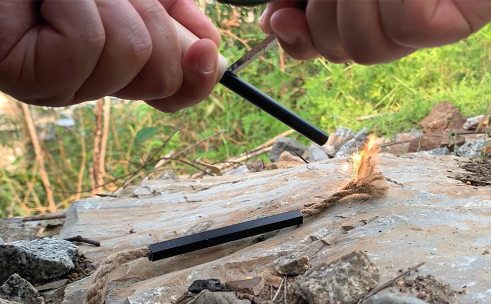 OTXEER flint and steel fire starter kit