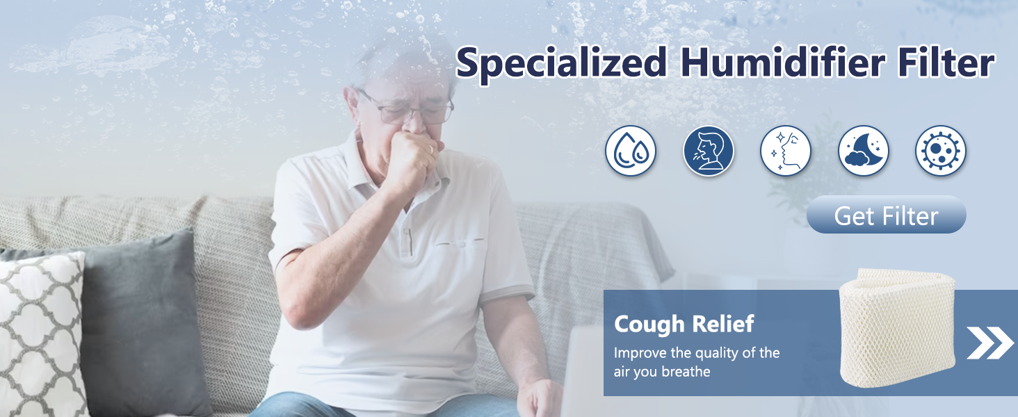 MAF1 Super Humidifier Wick Filter (4 Pack) Replacement for