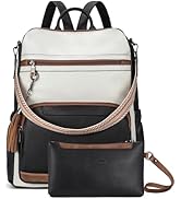 BOSTANTEN Leather Laptop Backpack for Women Designer Travel Backpack with Laptop Compartment Ladi...