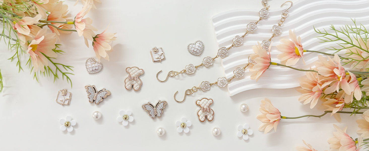 bling shoe chain charms