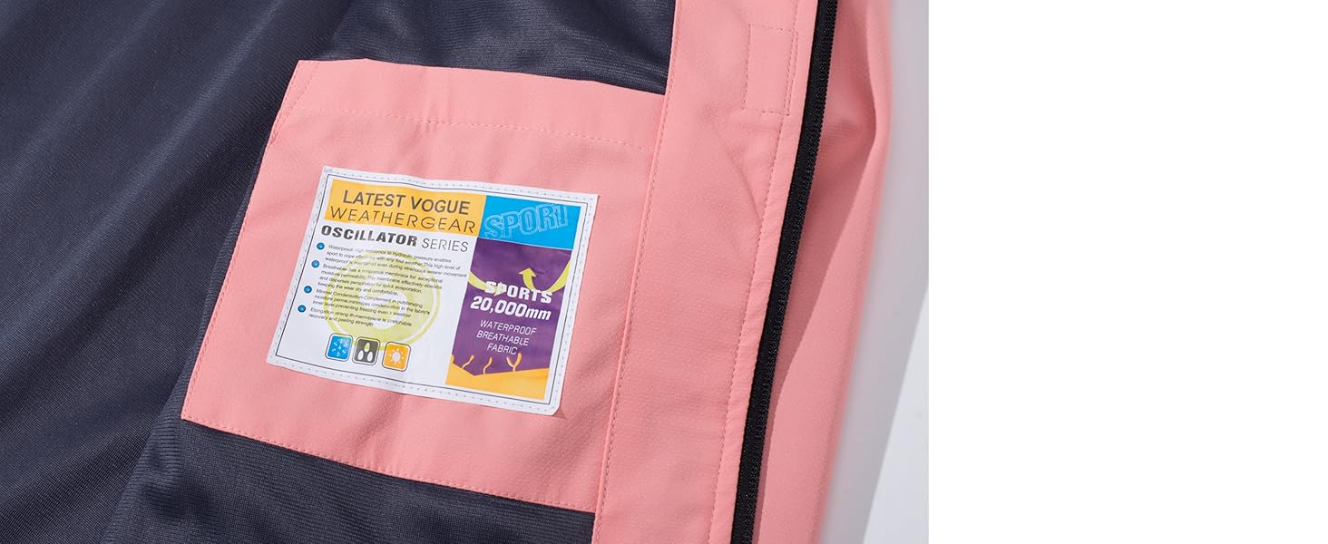 Ladies Waterproof Jackets with Hood Lightweight Jacket Womens Breathable Jacket Ladies Outdoor