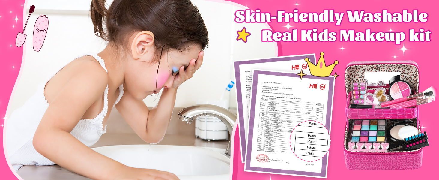 kid makeup for girls 4-6 juguetes maquillaje para niñas de 6 años birthday gifts for girls