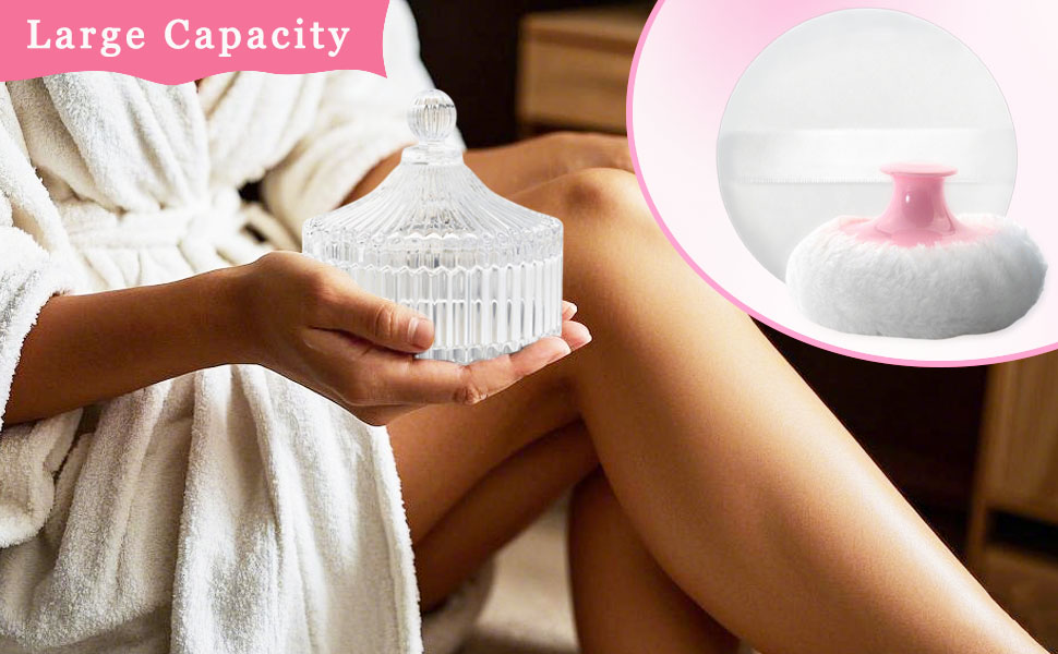  pink powder puff large body powder puff