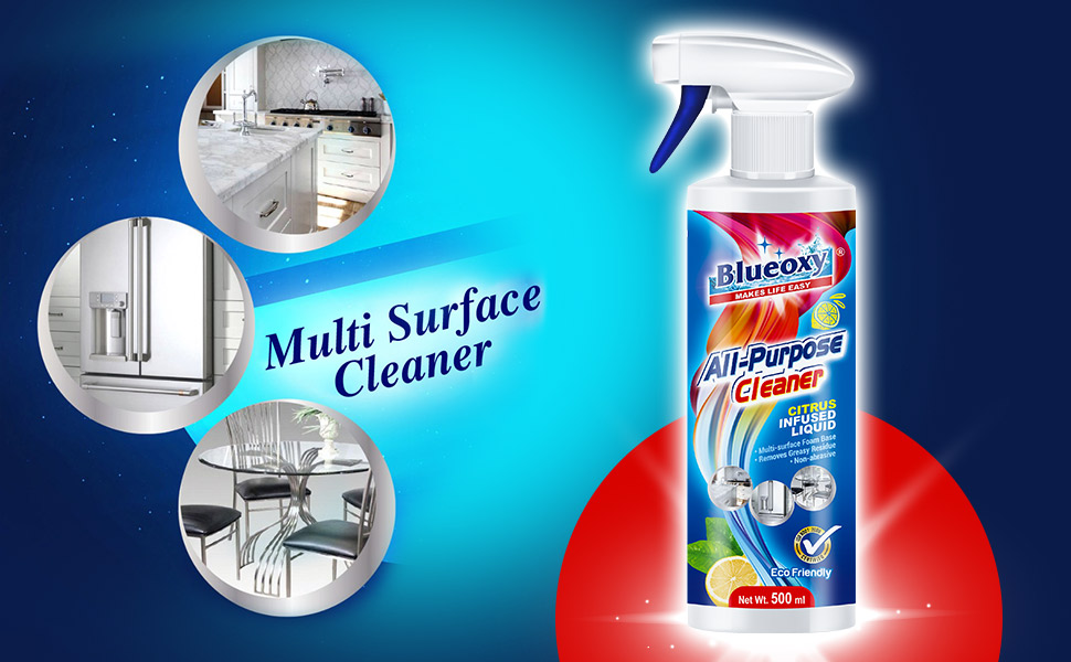 BLUEOXY All Purpose Cleaner Liquid Spray Multi Surface Cleaner All