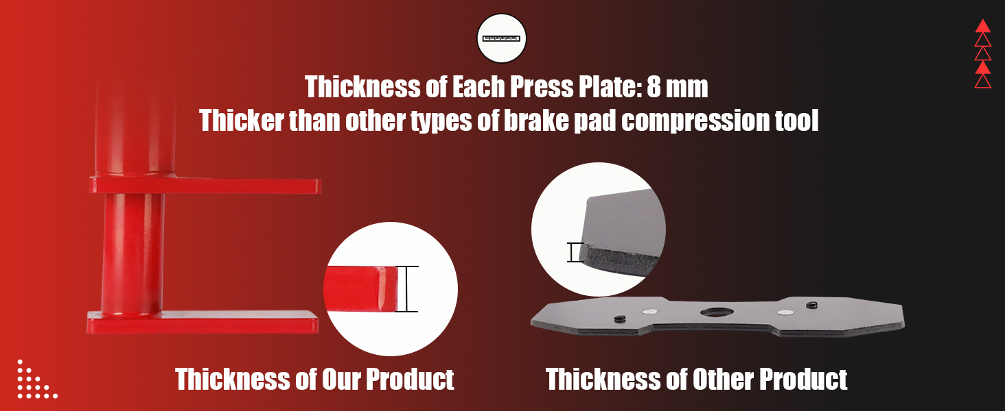 heavy duty brake piston compressor tool