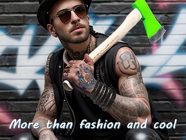 mans leather bracelets