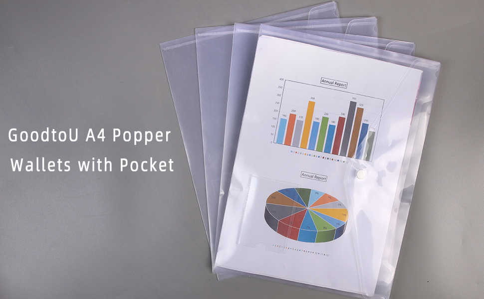 GoodtoU a4 Clear Plastic Walletsa4 Paper Storage Paper Storage A4