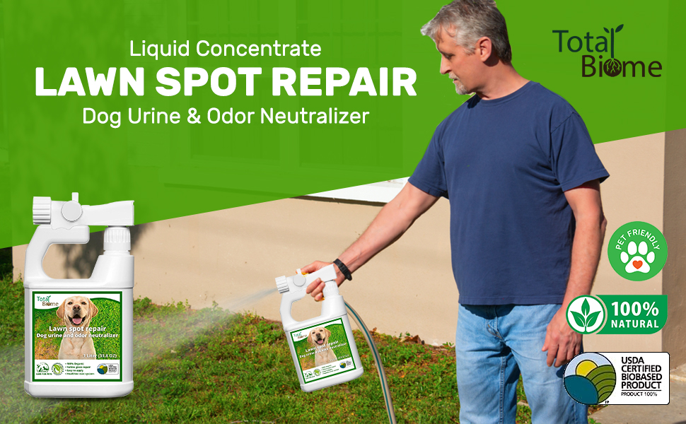 Total Biome Lawn Spot Repair Liquid Concentrate Dog