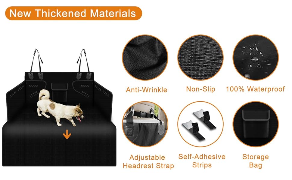 Alfheim Car Boot Liner Protector for Dog, Nonslip Waterproof Anti