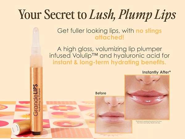 GrandeLIPS before and after