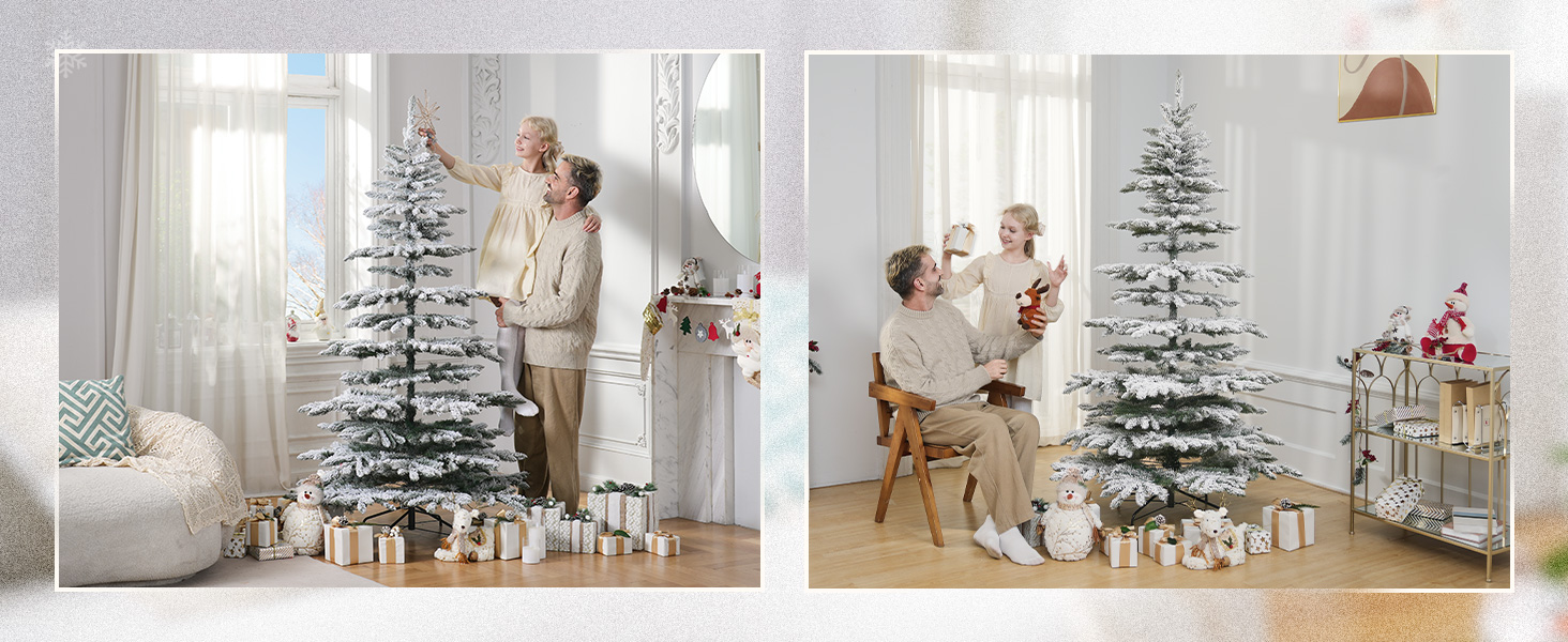 OasisCraft 6.5ft Prelit Artificial Christmas Tree with 400