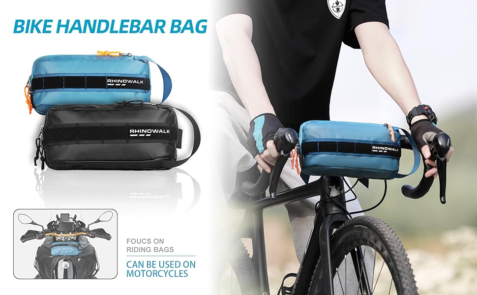 abamita Bike Handlebar Bag Bicycle Front Bag Shoulder Bag