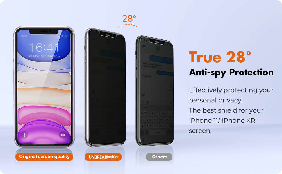 iPhone 11/ iPhone XR Privacy Screen Protector