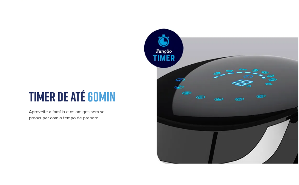 Fritadeira Black Digital Fryer 3,2L Oster com Painel Touch