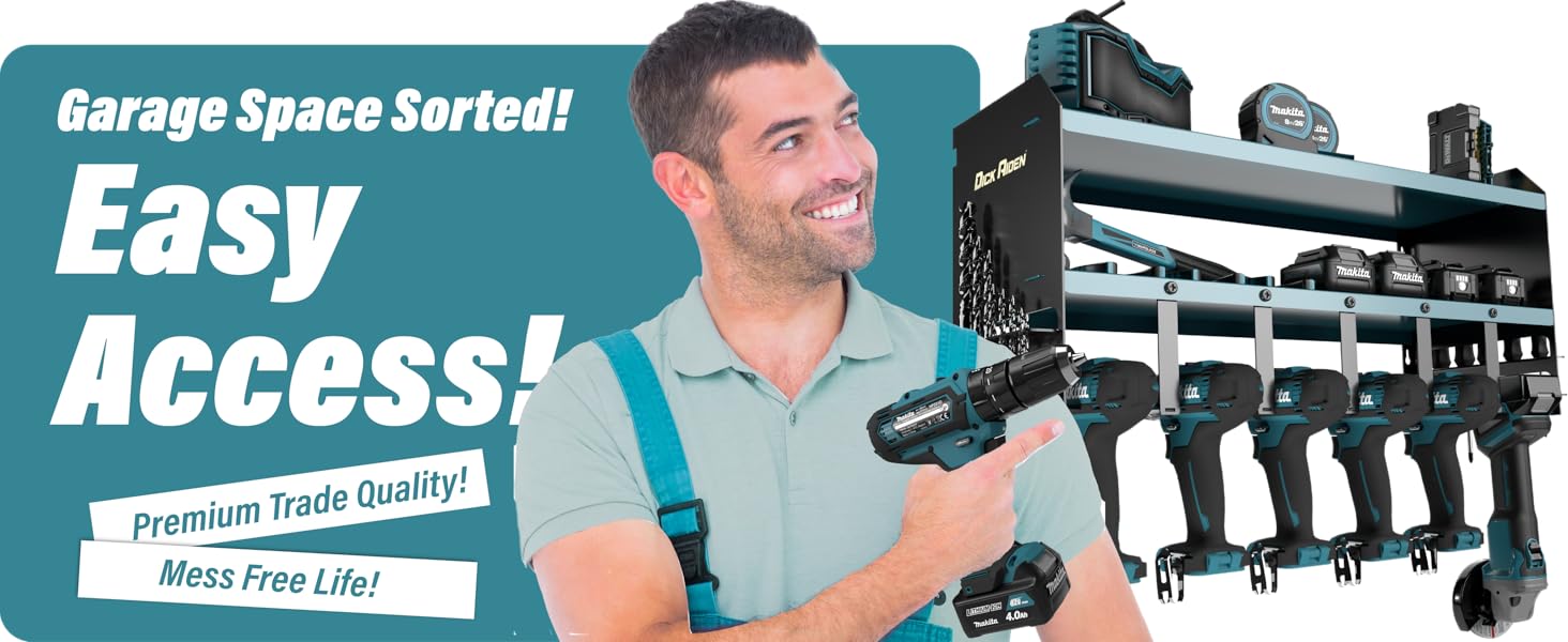 makita power tool storage rack organiser organizer 