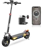 iScooter ix4 Patinete Electrico Adultos, Batería 15Ah, MAX Autonomía 60 KM, Poste Elevable, 10