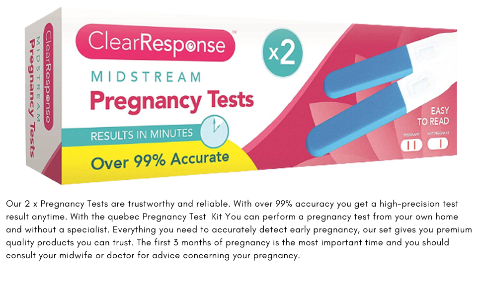 QUEBEC Pregnancy Tests Kit HCG Midstream Urine Test Kit Accurate
