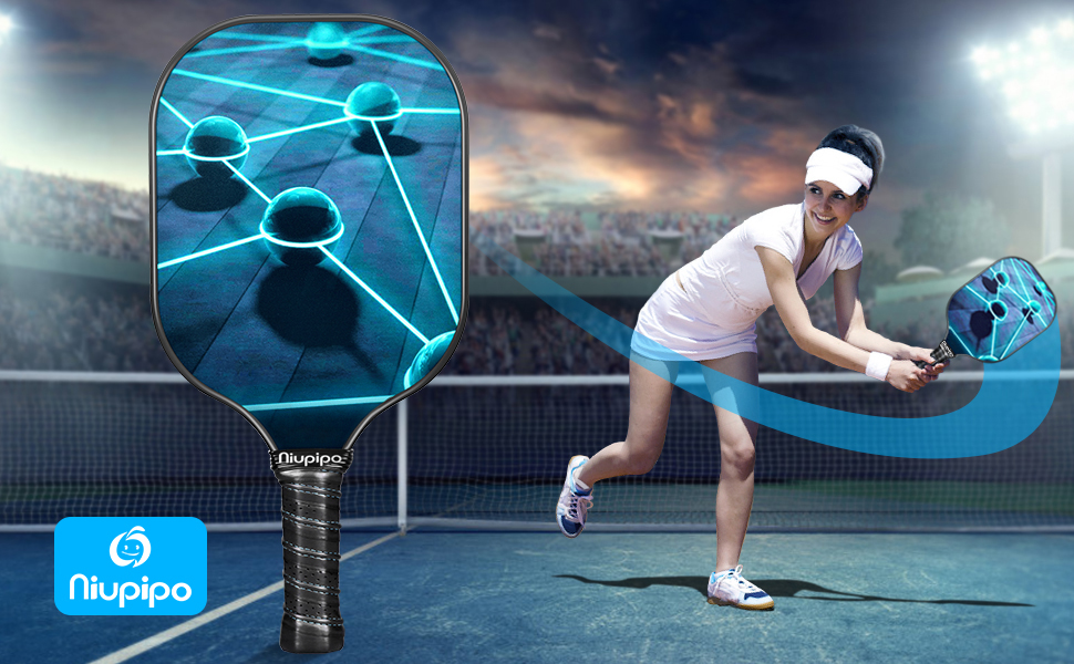 niupipo Pickleball Paddles, Pickleball Paddles Set of 2, Polypropylene