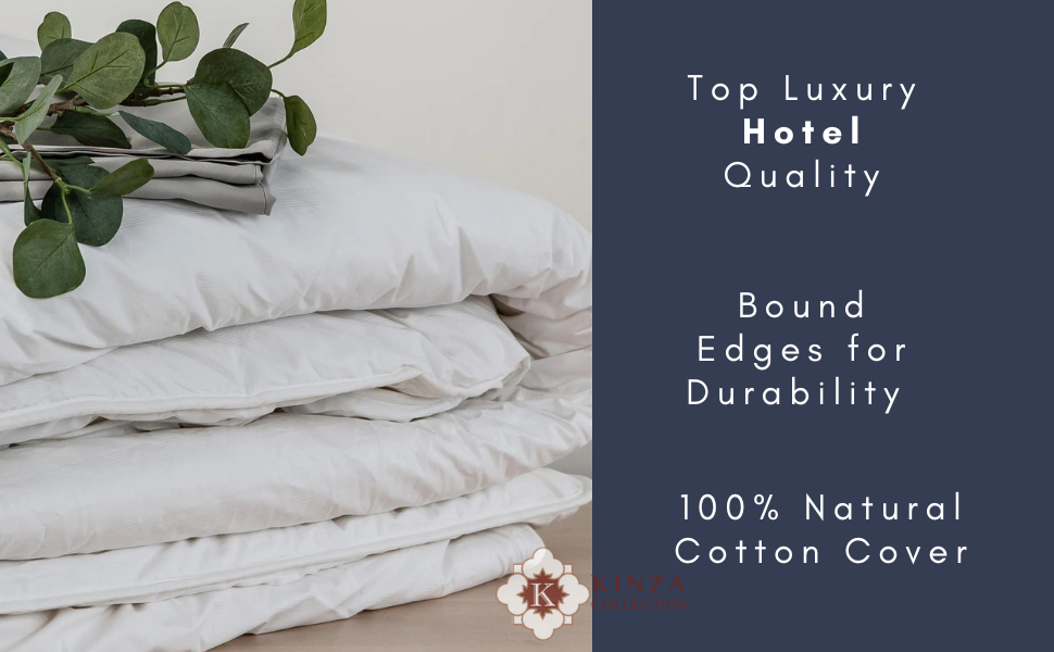 KINZA COLLECTION Natural DUCK FEATHER Duvet Super King Bed Size