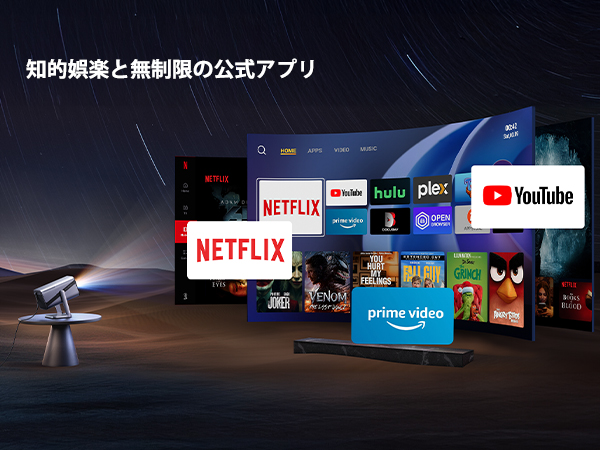 内蔵 Netflix/YouTube/PrimeVideo
