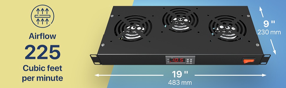TP1731 Rack Mount Fan - 3 Fan Server Cooling System