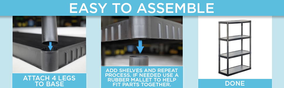 Easy to assemble shelf