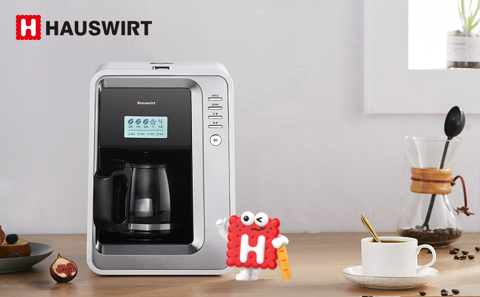 について HAUSWIRT Coffee Maker with Grinder， Grind and Brew Coffee Maker