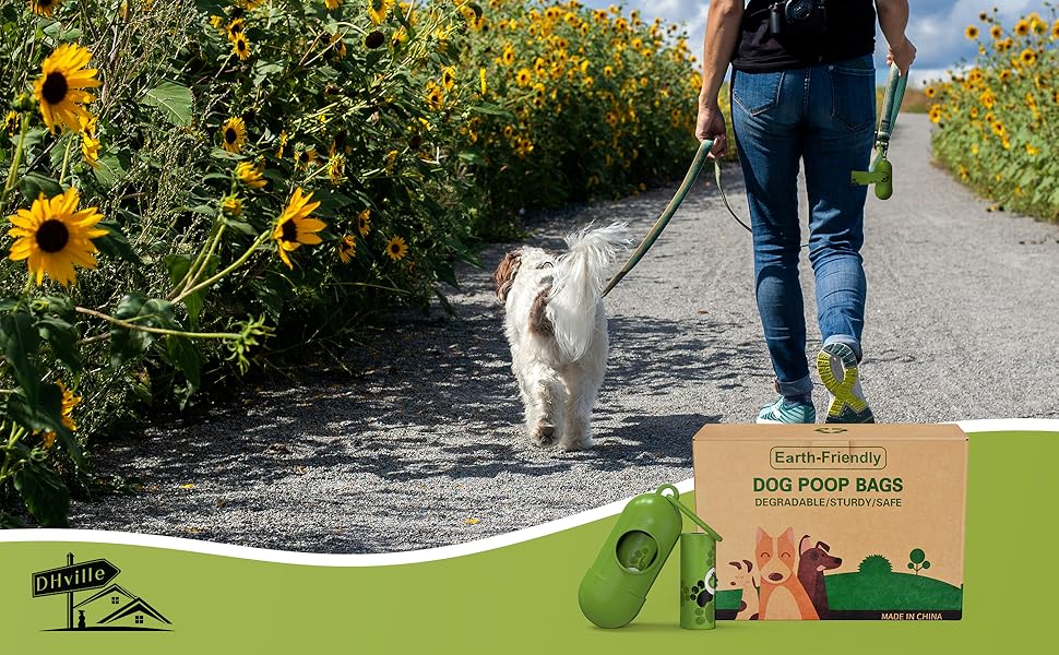 DHville Dog Poop Bags, 540 Count Leak Proof Pet Waste Bags