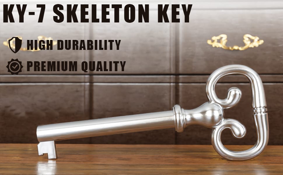 KY7 Hollow Barrel Replacement Skeleton Key for Antique