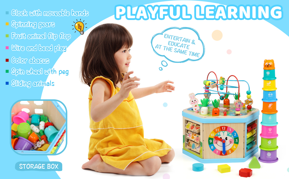 Activity Cube Bead Maze-A+1