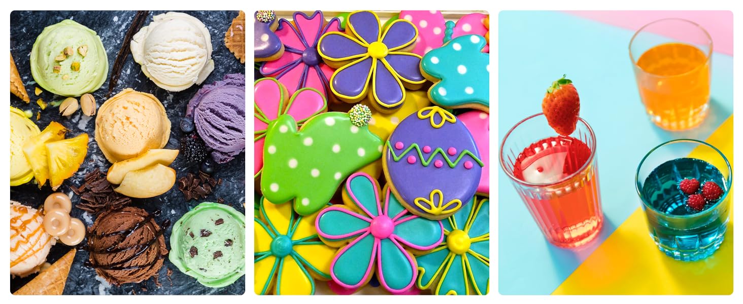 food colouring, food coloring, food dye, food colouring liquid, food coloring for cakes, cream