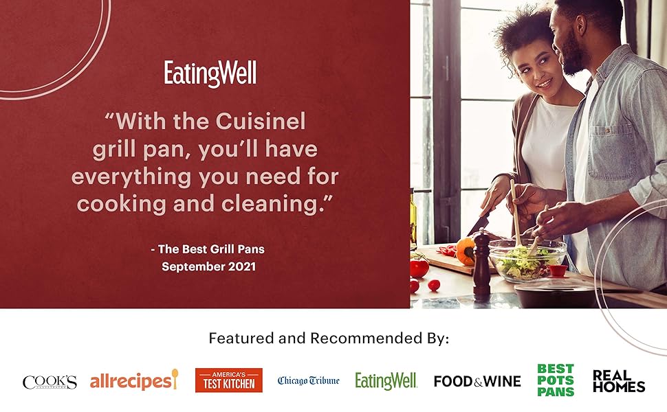 Cast Iron Square Grill Pan with Glass Lid 10.5 Inch Pre