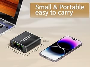 RJ45 Network Splitter Adapter network extension plug Lan splitter gigabit Extender Plug 1 to 2