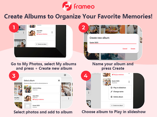 32GB FRAMEO 10.1 Inch Smart WiFi Digital Photo Frame
